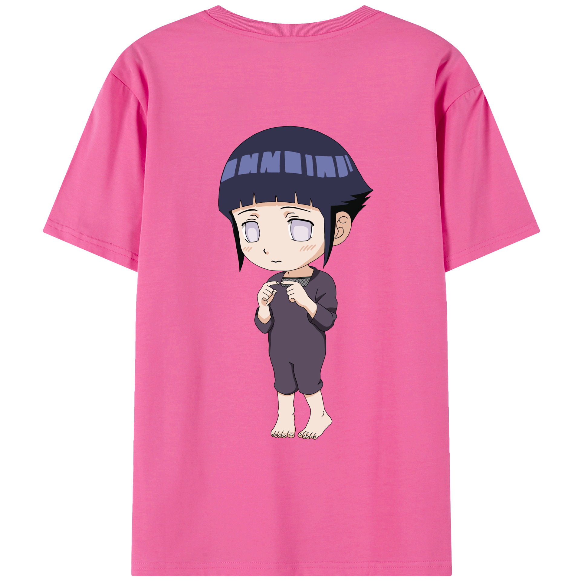 （画像用） NARUTO -ナルト- 日向ヒナタ Hyūga Hinata レディース半袖Tシャツ(バックプリント)